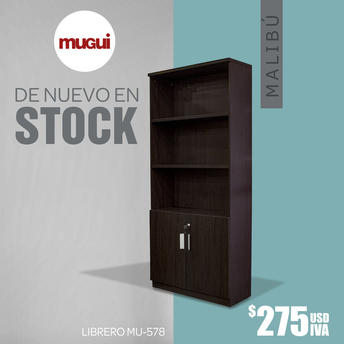 Librero con puertas Malibu MU-578
