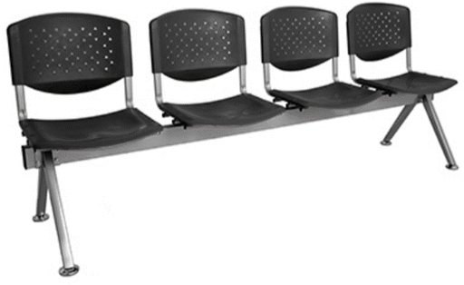 Butaca de espera 4 plazas DC-3344 - MueblesMugui