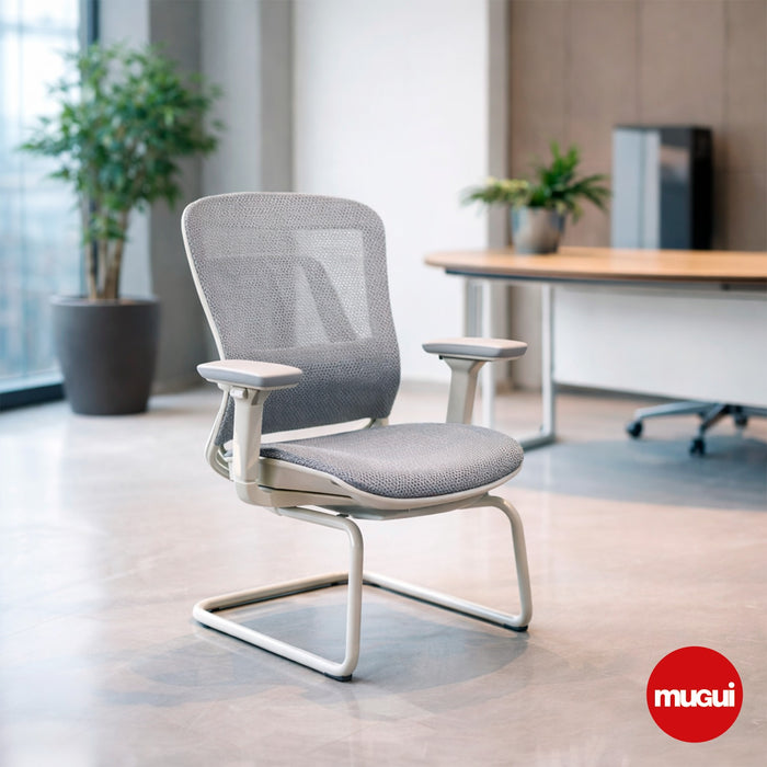 Silla de espera color gris Valencia VAL-112-2 (PREVENTA)