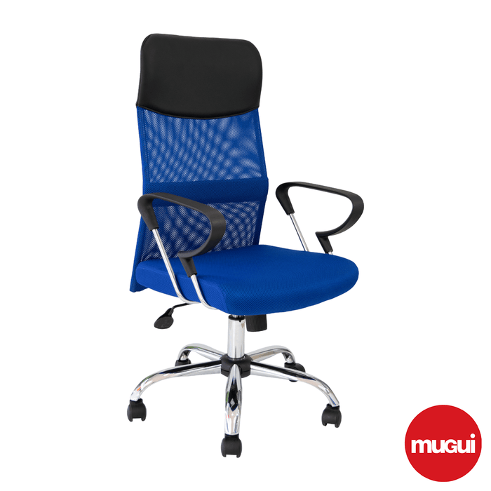 Silla ejecutiva alta negra MS-4007