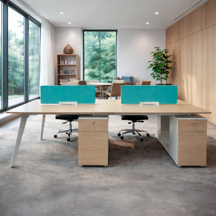 Estacion de trabajo 4 personas de 240cm OZ410528