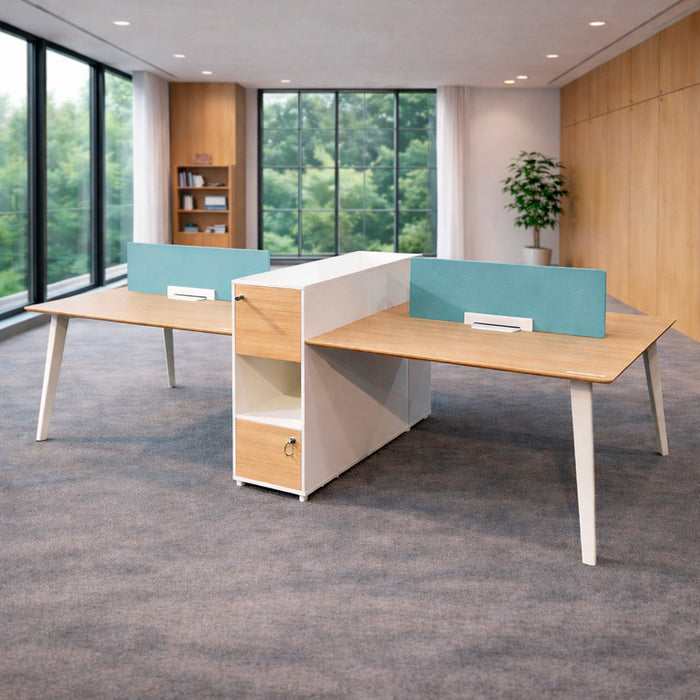 Estacion de trabajo 4 personas de 280cm OZ410528