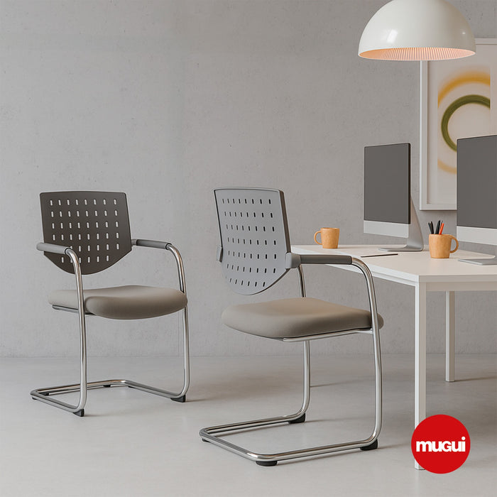 Silla de espera gris ANJ-2003-GRIS