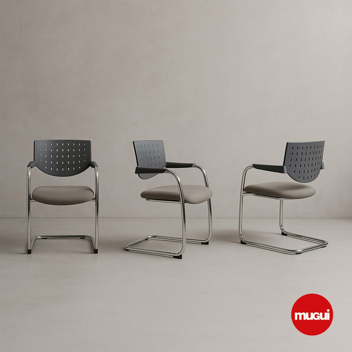 Silla de espera gris ANJ-2003-GRIS