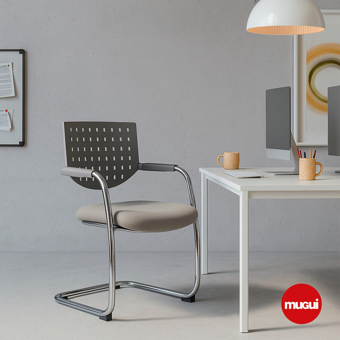 Silla de espera gris ANJ-2003-GRIS