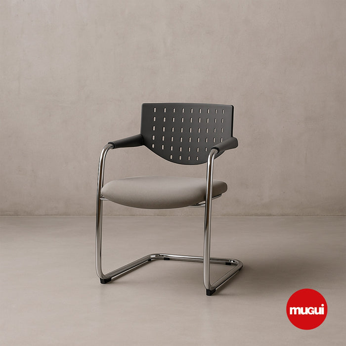Silla de espera gris ANJ-2003-GRIS
